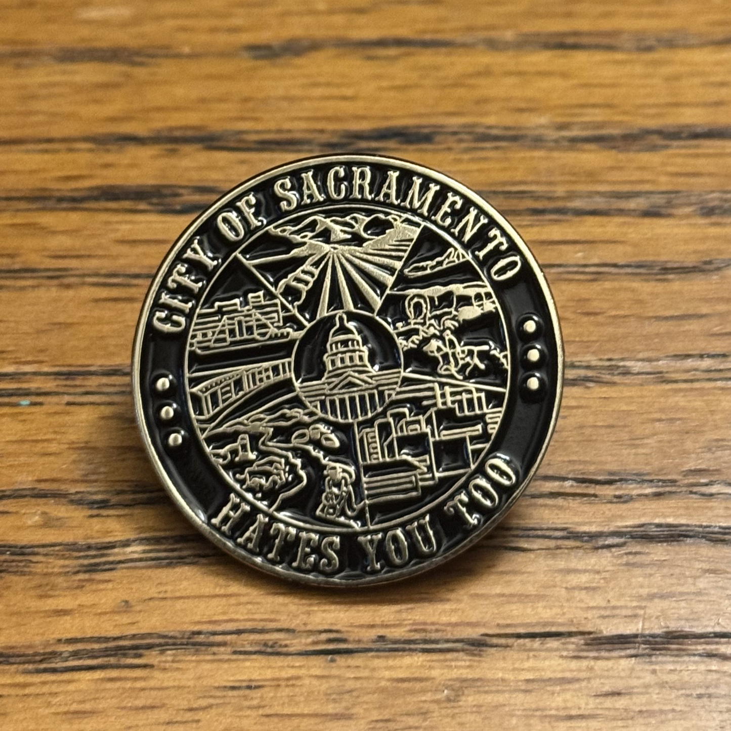 CITY CREST Enamel pin