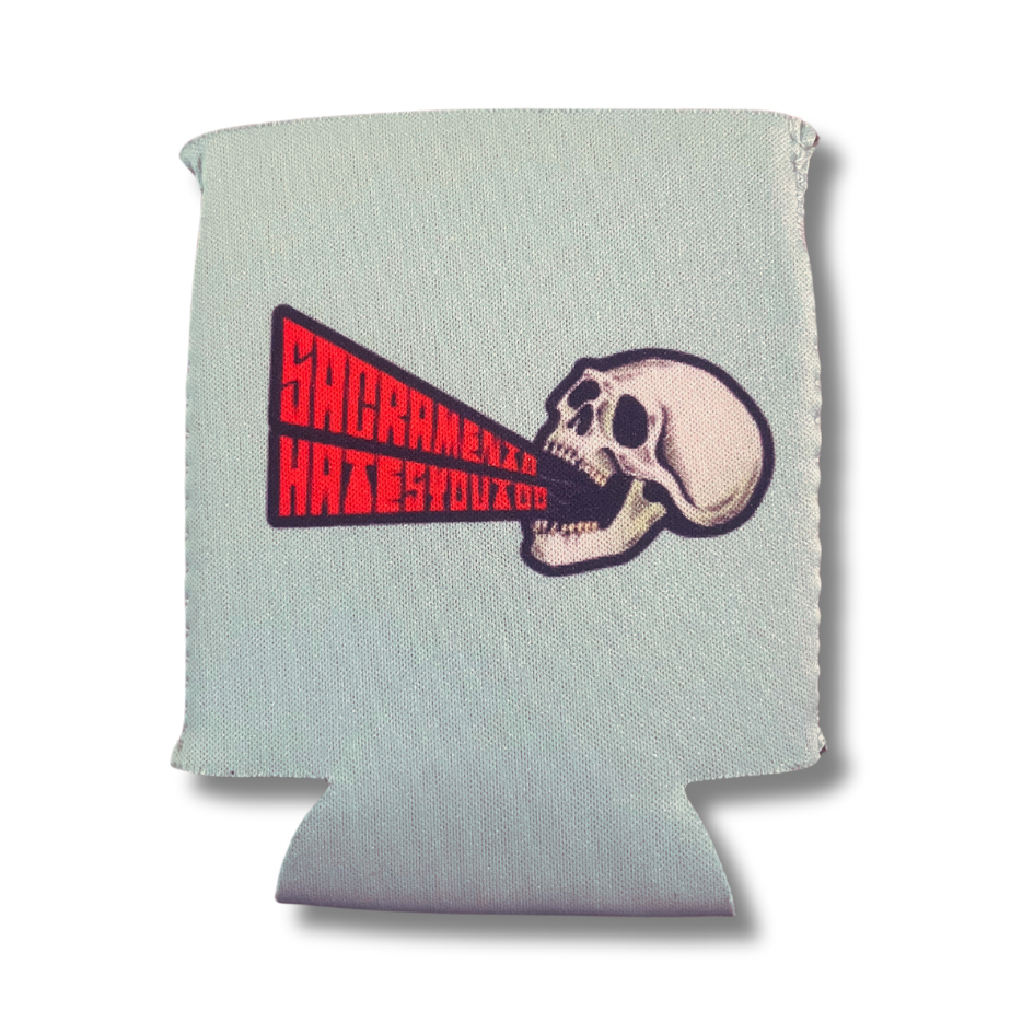 SHYT SKULL ORANGE KOOZIE