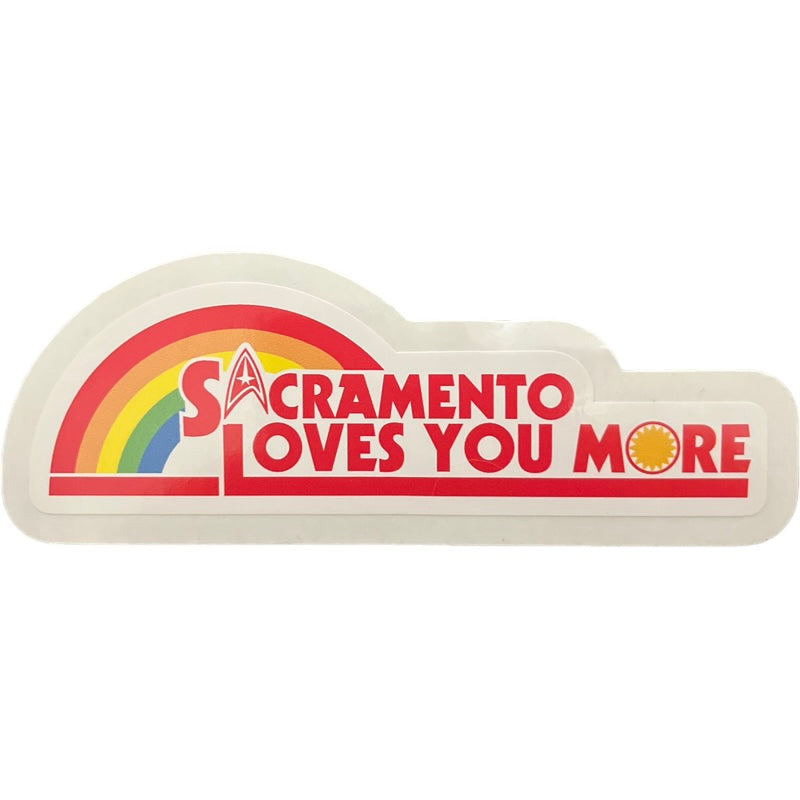 RAINBOW Sacramento loves you more sticker